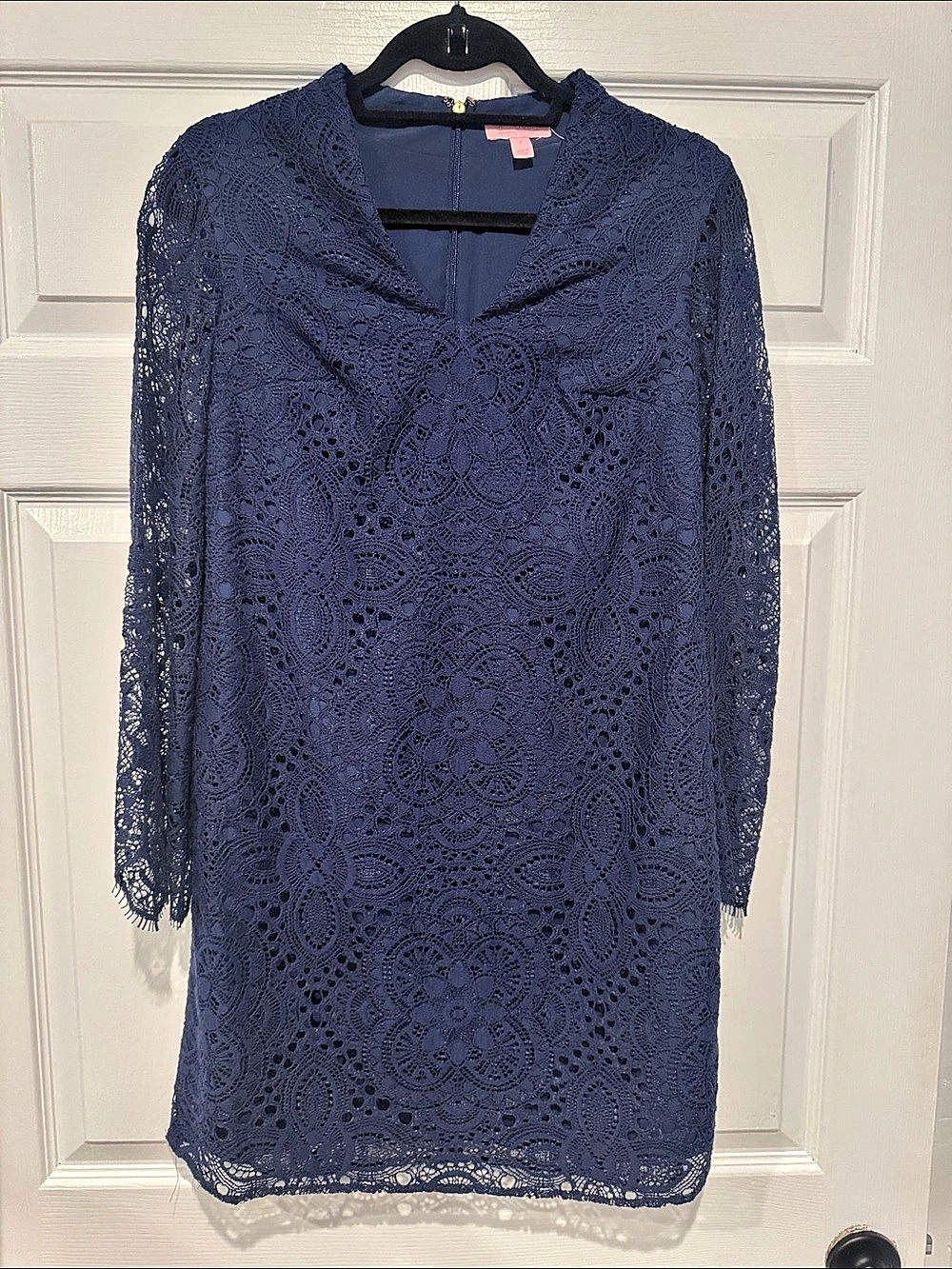 Lilly Pulitzer Lace Mini Dress Blue Size 4